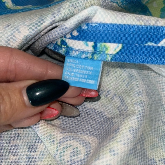 J. Mclaughlin Belinda Blue Watercolor Paisley Sleeveless Sheath Dress Stretch 12 - Picture 10 of 12